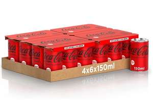 Coca Cola Zero 24 x 150ml - BBE July 2024 minimum spend £22.50