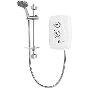 TRITON T80 EASI-FIT + white / chrome 7.5KW electric shower @ Screwfix