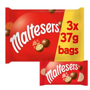 Maltesers Chocolate Bag Bulk Box,Party Bag Fillers, Pack of 8, 24x37g £7.79 @ Amazon