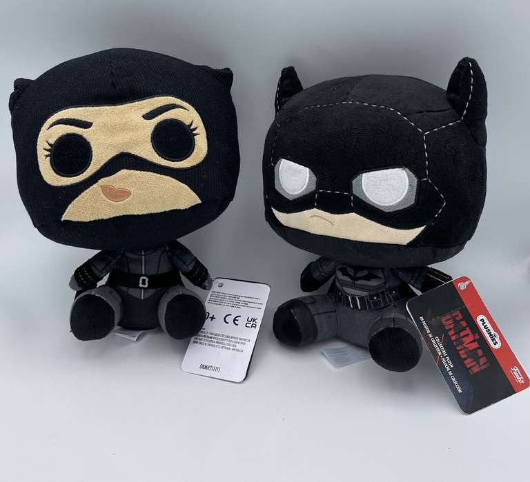 Funko Plush Batman & Catwoman £3.99 each @ Home Bargains Aberdare