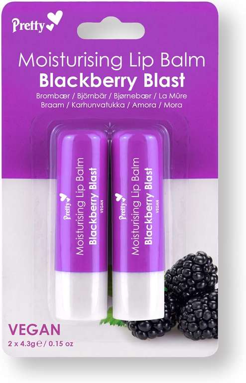 Pretty Moisturising Lip Balm – Blackberry Blast / Original