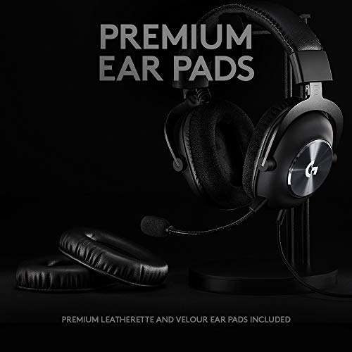 Logitech G PRO X Gaming-Headset, Over-Ear Headphones with Blue VO!CE Mic