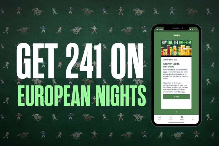 Heineken 2-4-1 on European football nights - app download - At Participating Pubs / Bars