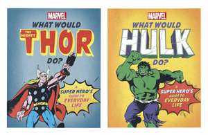 What Would The Mighty Thor Do? / What Would Hulk Do?: A super hero's guide to everyday life Hardcover Book - £1 Each @ Amazon