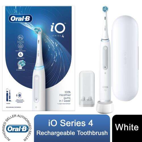Oral-B iO4 Electric Toothbrush with Toothbrush Head & Travel Case, White £74.99 @ oral b official store Ebay (UK Mainland)