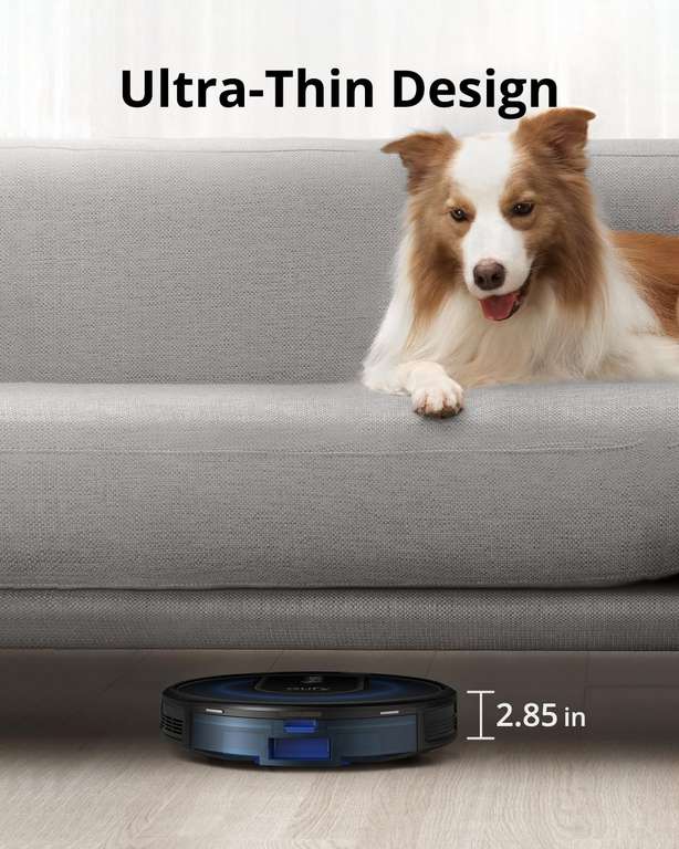 eufy RoboVac G30+ Self-Emptying Robot Vacuum Cleaner, Dynamic Navigation, Allergy Care, Strong Suction, Wi-Fi - Sold by AnkerDirect UK FBA