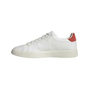 adidas Men's Advantage Premium Leather Trainers in White/Red Size 7 (size 6 £25.30 | size 8 £26.60)
