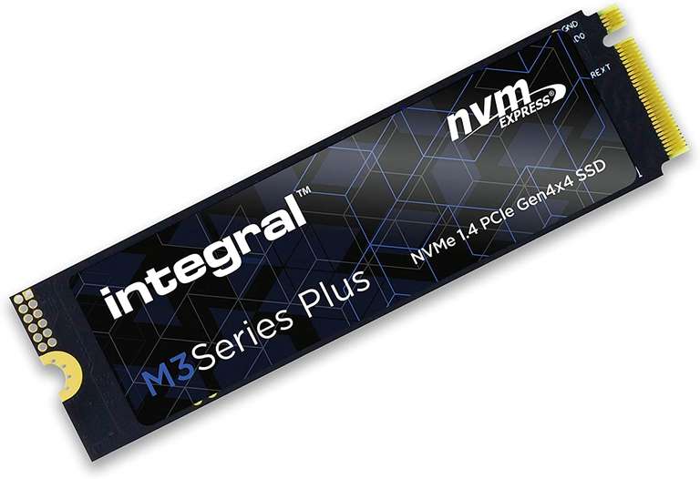 1TB - Integral M3 Plus PCIe Gen 4 x4 NVMe SSD - 5000MB/s, 3D TLC (PS5 Compatible) - £45.99 @ Amazon