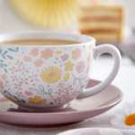 Floral Tea For One Set - £5 / Floral Cup and Saucer Set £2.50 - (Free Click and Collect) @ Dunelm