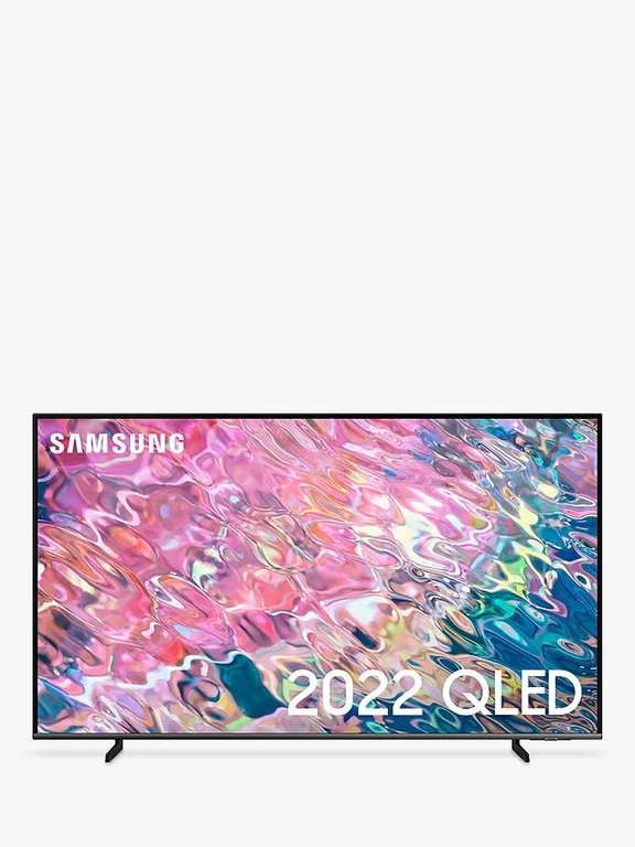 Samsung QE50Q65B (2022) QLED HDR 4K Ultra HD Smart TV, 50 inch with TVPlus Black + 5 yr guarantee £499 with code @ John Lewis & Partners