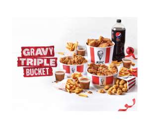 New KFC Deals gravy double and triple buckets - £16.99 / £19.99 @ KFC