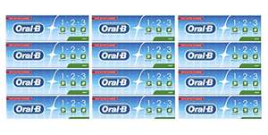 Oral-B 123 Fresh Mint Toothpaste 100 ml, Fluoride Toothpaste For Adults and Children, Pack of 12 £12 / £11.40 Subscribe & Save @ Amazon