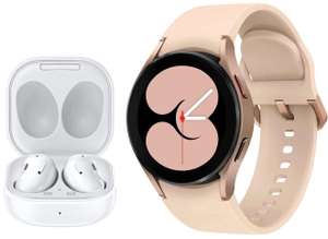 Samsung Galaxy Watch4 40mm Smart Watch + Galaxy Buds Live Headphones - £185.30 / £135.30 With Coupon (Select Accounts) @ Amazon
