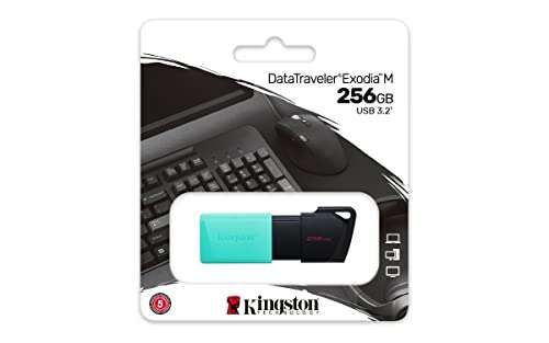 Kingston DataTraveler Exodia M DTXM/256GB USB 3.2 Gen 1 £12.98 @Amazon