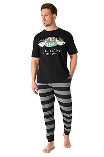 FRIENDS Mens Pyjamas Set, 100% Cotton 2 Piece Pjs size M £7.19 with voucher Dispatches from and Sold by Get Trend - Amazon