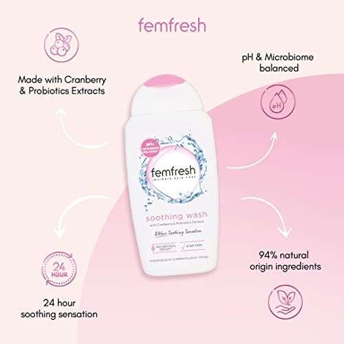 Ladies femfresh intimate daily wash 250ml £1.50 / 0.97p with 20% voucher and s&s on Amazon