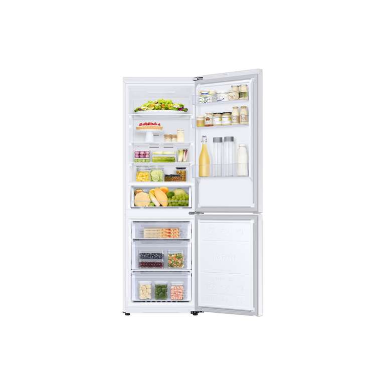 Samsung 4 Series Frost Free Classic Fridge Freezer, Features a Big Door Bin and a Wine Shelf, With All Around Cooling & SpaceMax Technology