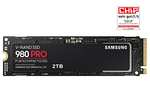 2TB - Samsung 980 PRO PCIe 4.0 NVMe SSD - 7000MB/s, 3D TLC, 2GB Dram (PS5 Compatible) - £109.15 (cheaper with fee-free card) @ Amazon France