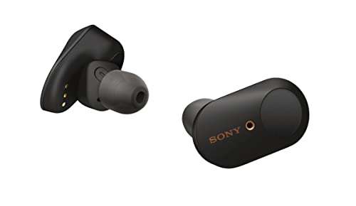 Sony WF-1000XM3 Truly Wireless Noise Cancelling Bluetooth Headphones with Mic, up to 32H battery , black - £79 @ Amazon