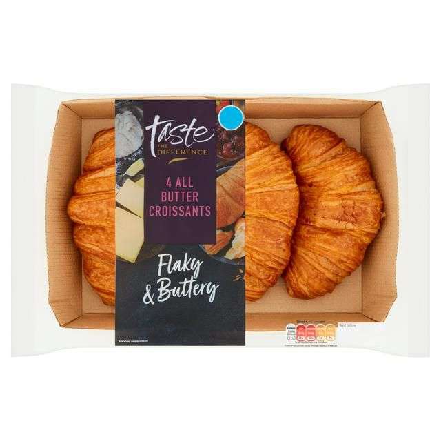 Sainsbury's Butter Croissants, Taste the Difference x4 £1.75 Nectar Price @ Sainsbury's