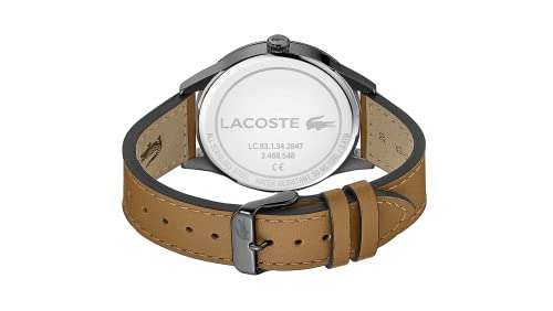 Lacoste Analogue Quartz Watch for Men with Brown Leather Strap - £64.20 @ Amazon