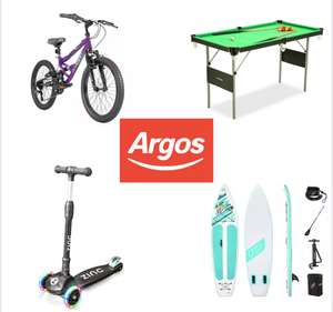 Save up to 1/3 on selected kids bikes, wheeled toys & sports + free click & collect