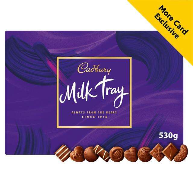 Cadbury Milk Tray Chocolate Box 530g With More Card