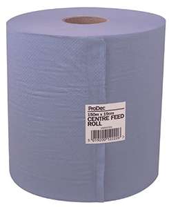 ProDec 150m Blue Paper Towel Roll for Cleaning, Wiping and Spill Containment - £3.95 @ Amazon