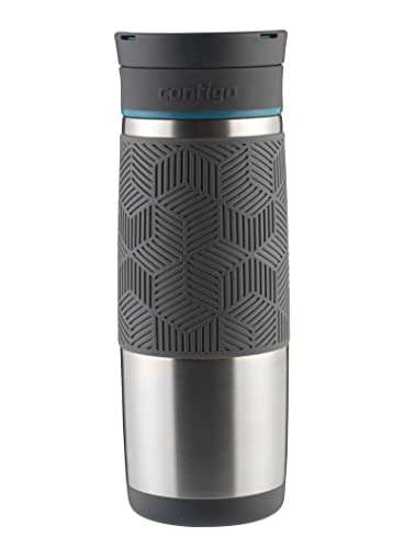 Contigo Pack of 2 Autoseal Spill-proof Thermal Travel Mugs - Blue & Grey, Bottles & Flasks, Buy Online, UK Delivery