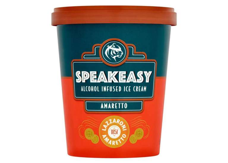 Speakeasy Alcohol Infused Ice Cream Amaretto 500ml 99p @ Morrisons