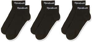 Reebok Active Core Ankle Socks 3 Pairs , M £3 @ Amazon