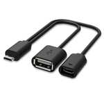Rii F1 Micro USB Host OTG Adapter Cable Micro USB to USB For Smart TV (Fire Sticks), Compatible Keyboards - Sold by greetek FBA