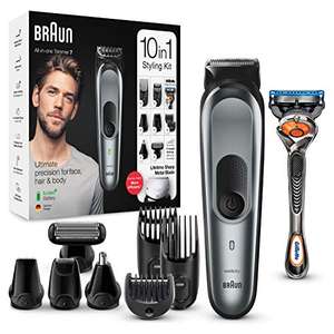 Braun 10-in-1 Beard Trimmer, With Hair & Nose Trimmer & Gillette Razor £49.99 @ Amazon