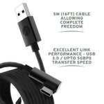Stealth USB-C Power & Link Cable for Meta Quest 2 - 5m / 2-Pack Charging Cables - Free Collection