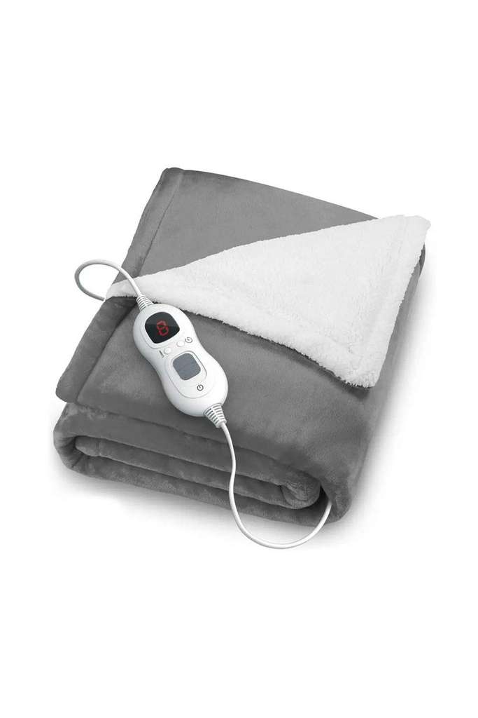 Electric Heated Throw Blanket Flannel u0026 Sherpa 130cm x 160cm - Free  delivery with code | hotukdeals