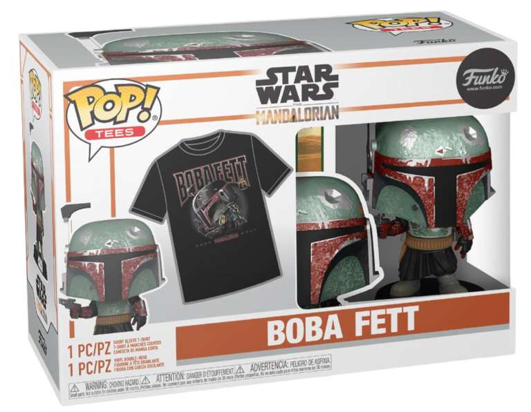 Star Wars: Funko Pop! Vinyl Figure (Metallic) With T-Shirt: Boba Fett - £11.99 Delivered @ Forbidden Planet