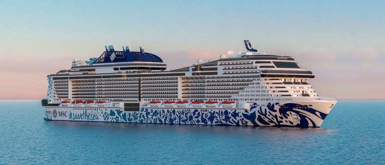 2 Adults + 2 Children *Full Board* 7 Night - New MSC Euribia Cruise (£239pp) From Southampton 1st December - Inside Cabin
