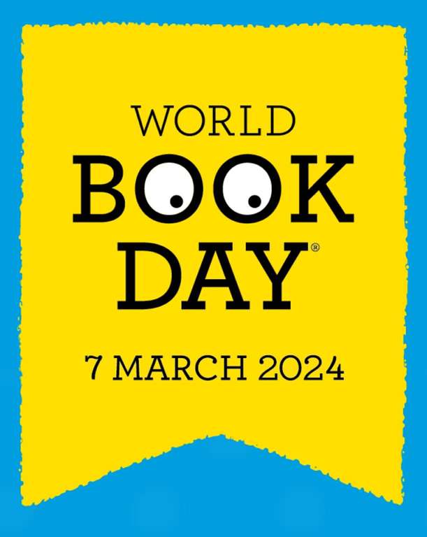 Get A token to exchange for a free book from the WBD (£1) 2024 selection; or £1 off a book of value £2.99+, at participating retailers.