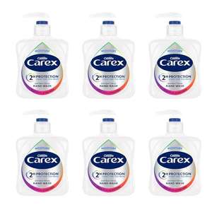 Carex 2 Hour Protection Antibacterial Moisture Hand Wash, Bulk Buy, Pack of 6 x 250ml (£4.36 - £4.86 with subscribe and save)