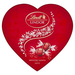 Lindt Lindor Heart Milk Chocolate Truffles Box 200g, Approx 16 truffles - ships before Valentine's Day