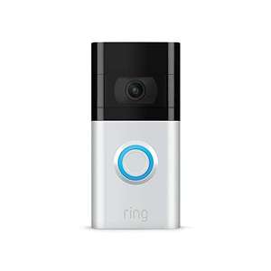 Certified Refurbished Ring Video Doorbell 3, Security Camera with HD video, Battery-powered £64.79 With Voucher (Selected Accounts)