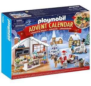 Playmobil Christmas 71088 Advent Calendar: Christmas Baking, Includes Toy Bakery and Cookie Cutters, Christmas Toys for Children Ages 4+
