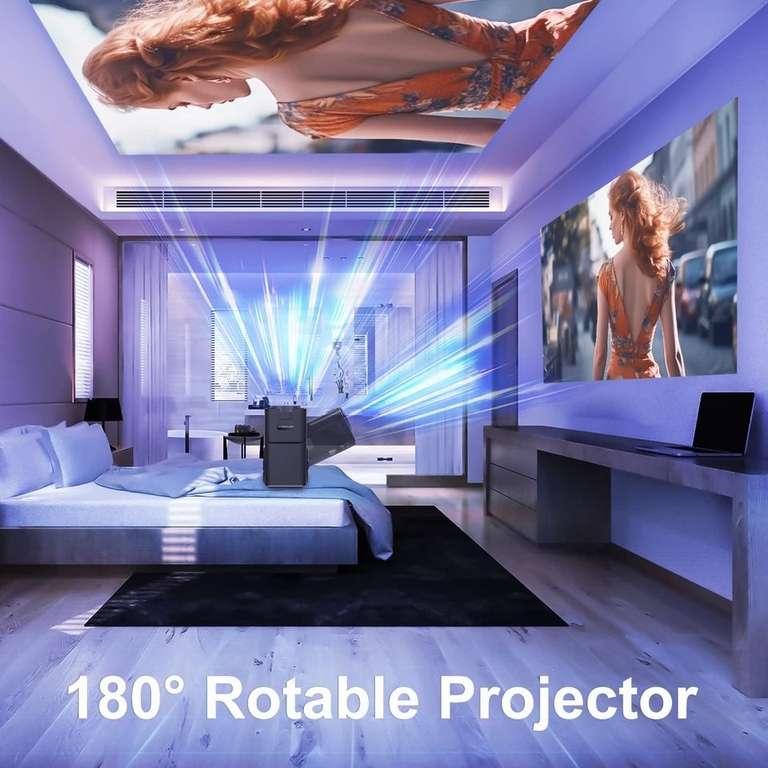 Portable Projector Magcubic HY320 - Android 11, 1920*1080P, 390ANSI, Dual Wifi6, BT5.0 - Transpeed Official Store