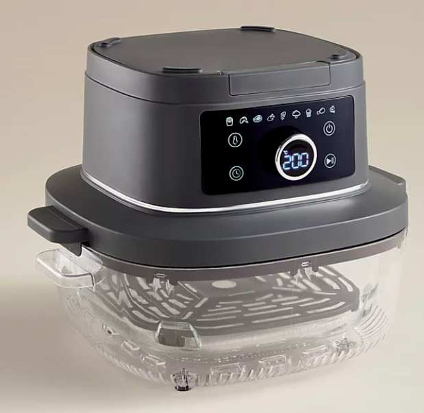 Multi-Container Glass Air Fryer, White, Navy or Grey Free Click and Collect