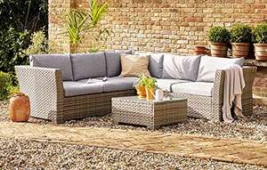 Backyard Furniture Chesterton Luxury 5 Seater Deepseating Rattan Garden Lounge Set £349 @ Amazon