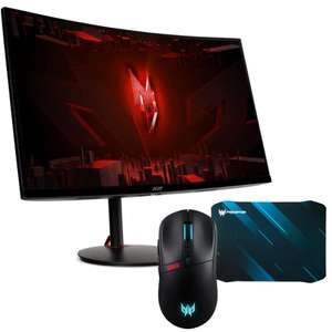 ACER Nitro XZ270UP 27" QHD/VA/165Hz Curved Gaming Monitor + claim 3yrs warranty + mouse + mat £225.96 delivered @ Laptops Direct