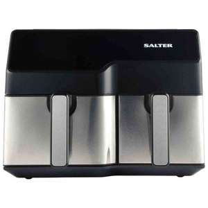 Salter Dual Air Fryer 5.5L And 3.5L Draws free C&C