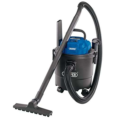 Draper 90107 230V 1250W 15L Wet and Dry Vacuum Cleaner, Grey £35.99 (Prime Exclusive) @ Amazon