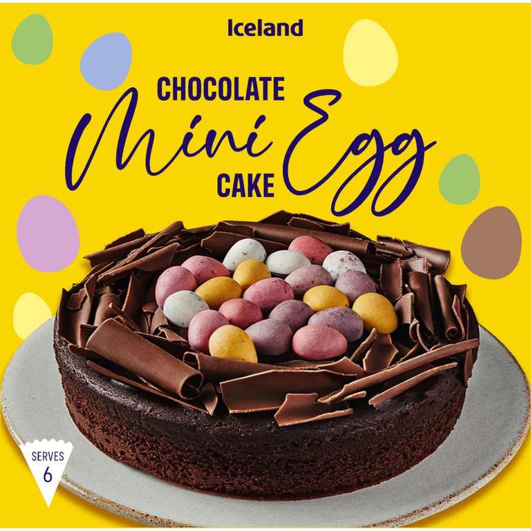 Iceland Chocolate Mini Egg Cake 450g
