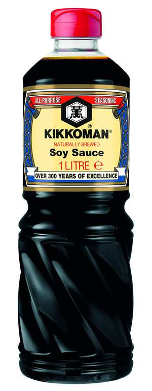 Kikkoman Soy Sauce, 1 Litre, Naturally Brewed